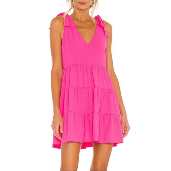 Amanda Uprichard Dresses & Skirts - Amanda Uprichard Pruitt Dress in Pink Lacquer - Size Small